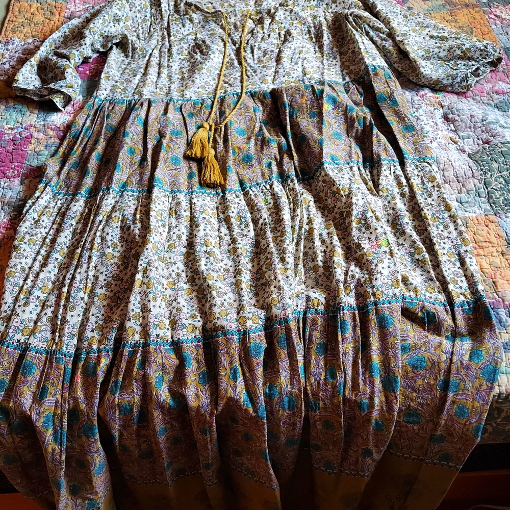 NATURAL LIFE Multicolor Long Sleeve Dress